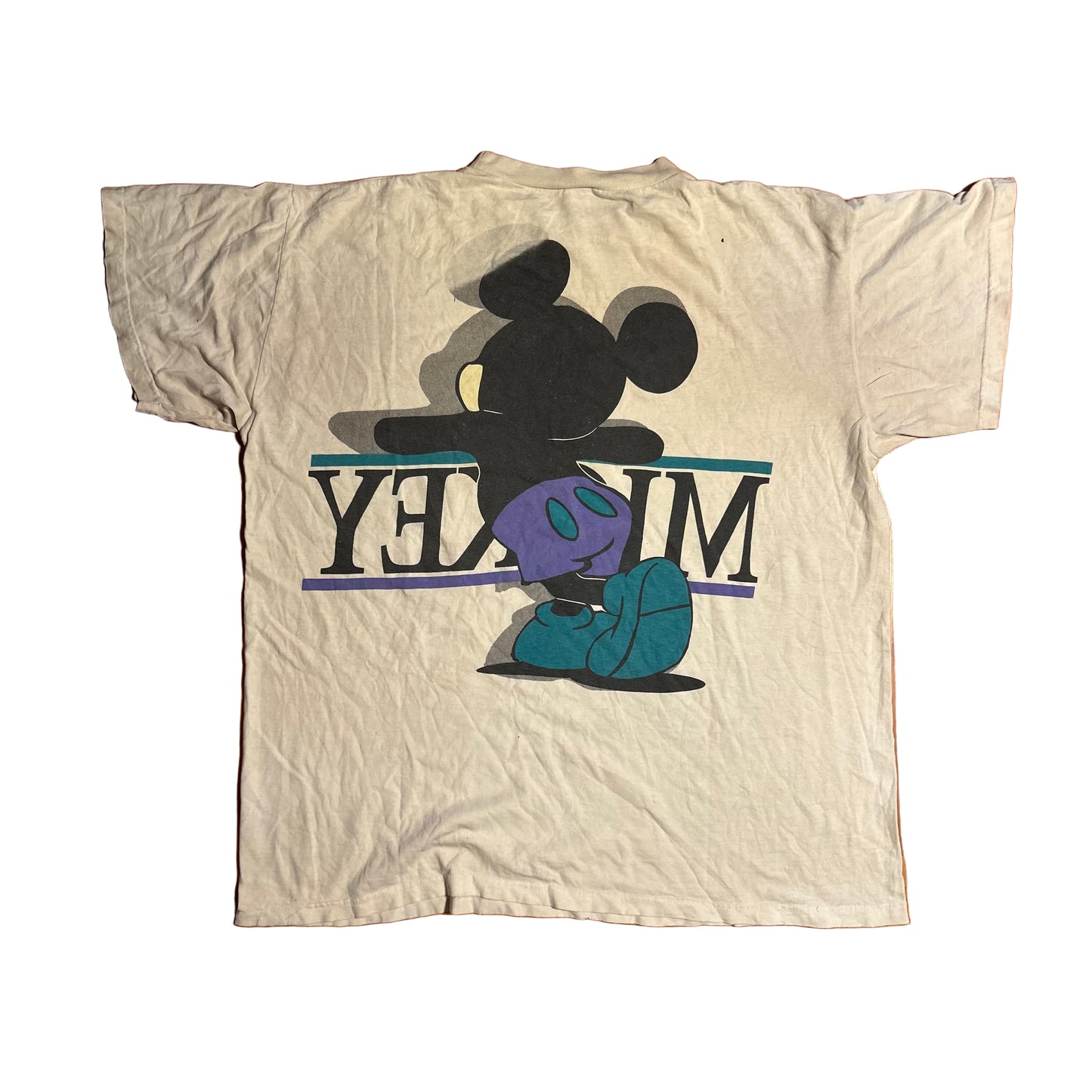 80/90’s Disney Mickey California White Tshirt - XLarge - 25” x 29”