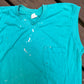 80/90’s Turquoise Muscle Pocket Blank Tank Top Shirt - XSmall - 16.5” x 25”