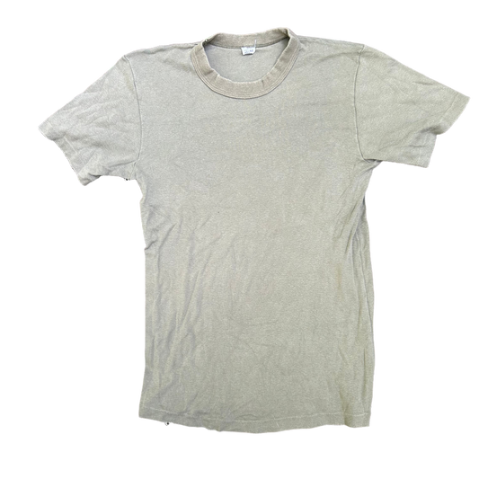 80’s Brown Tan Blank Tshirt - XSmall - 16” x 26”