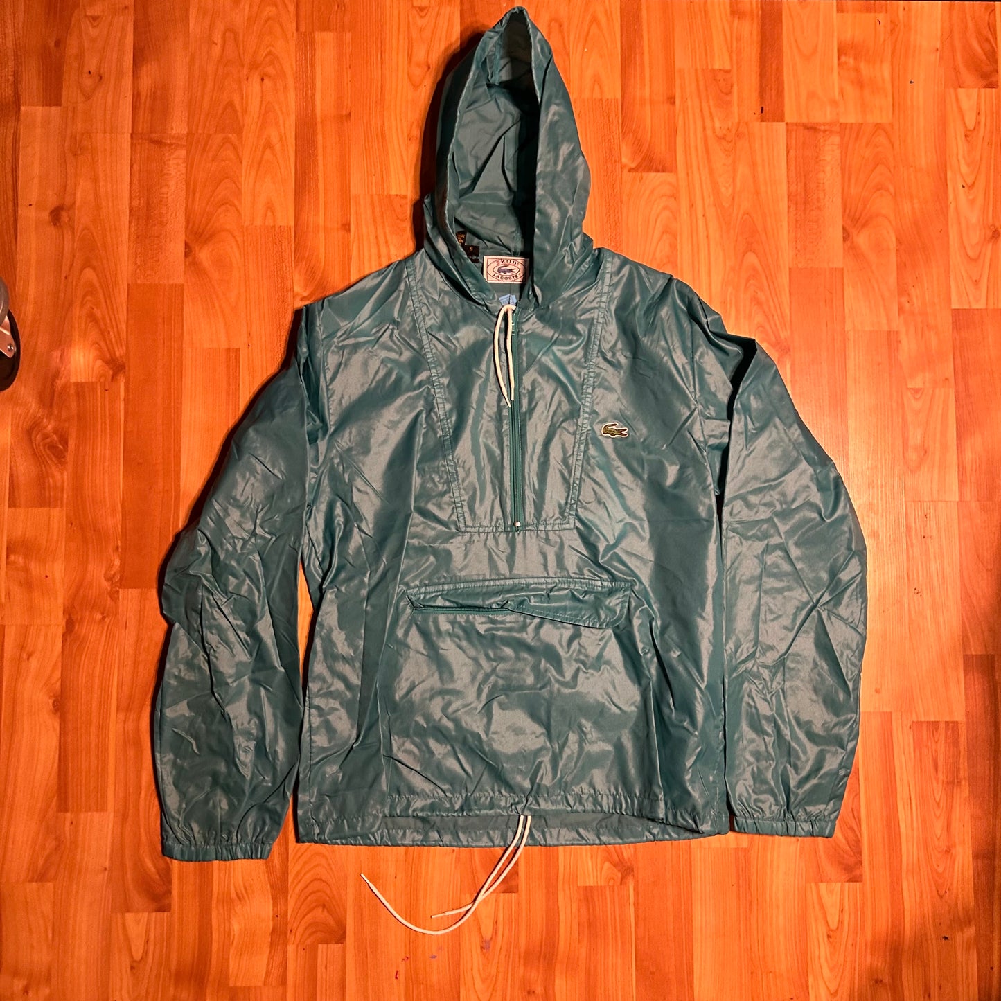 80/90’s Lacoste Izod Rain Jacket Windbreaker - Medium - 20” x 25”