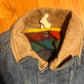 80/90's Fleece Lined Denim Button Up Jean Jacket - Large - 22” x 27”