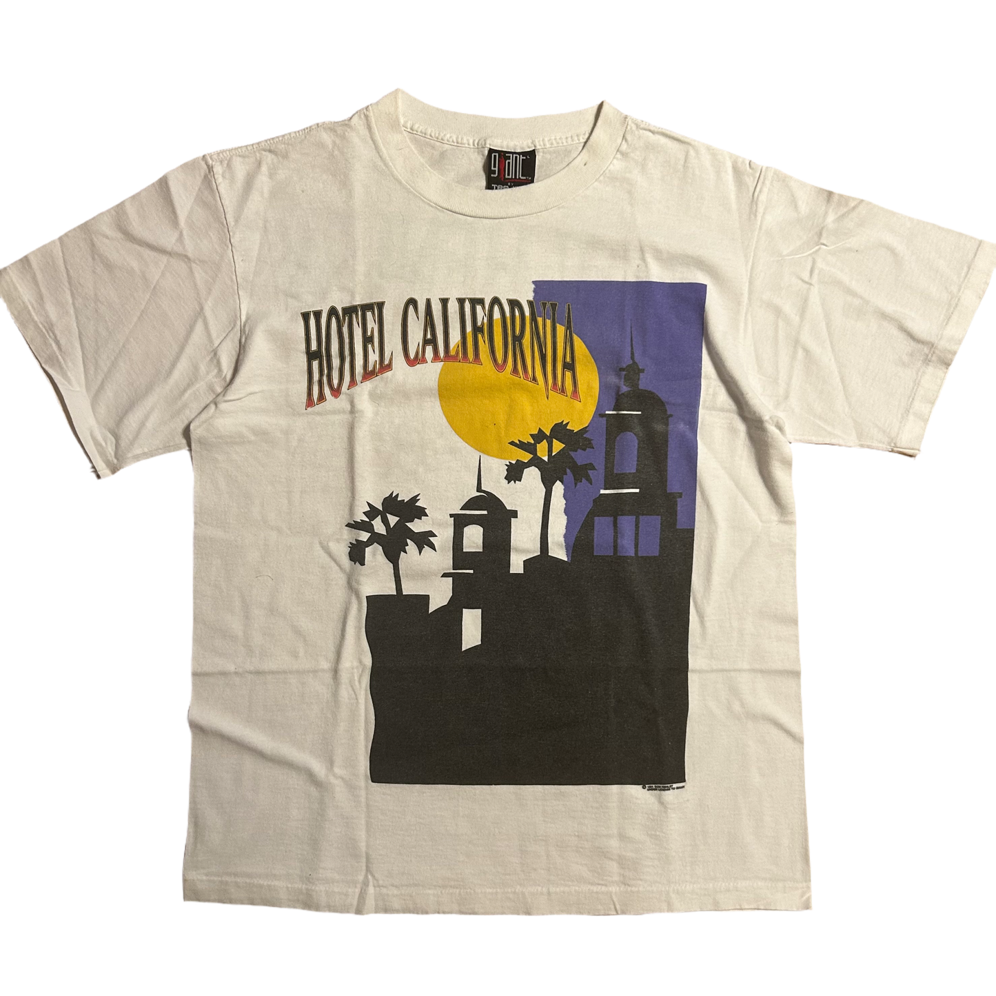 90’s 1991 Giant Tultex Eagles Don Henley Hotel California Tour Band Tshirt - Medium - 20.5” x 28”