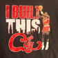 I Built This City Michael Jordan Chicago Bulls Tshirt - Medium - 20” x 28.5”