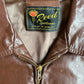 Reed Sportswear Zip Up Leather Jacket Coat - Small - 19” x 25”