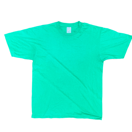 90’s Jerzees Green Blank Tshirt - Medium - 21” x 28”