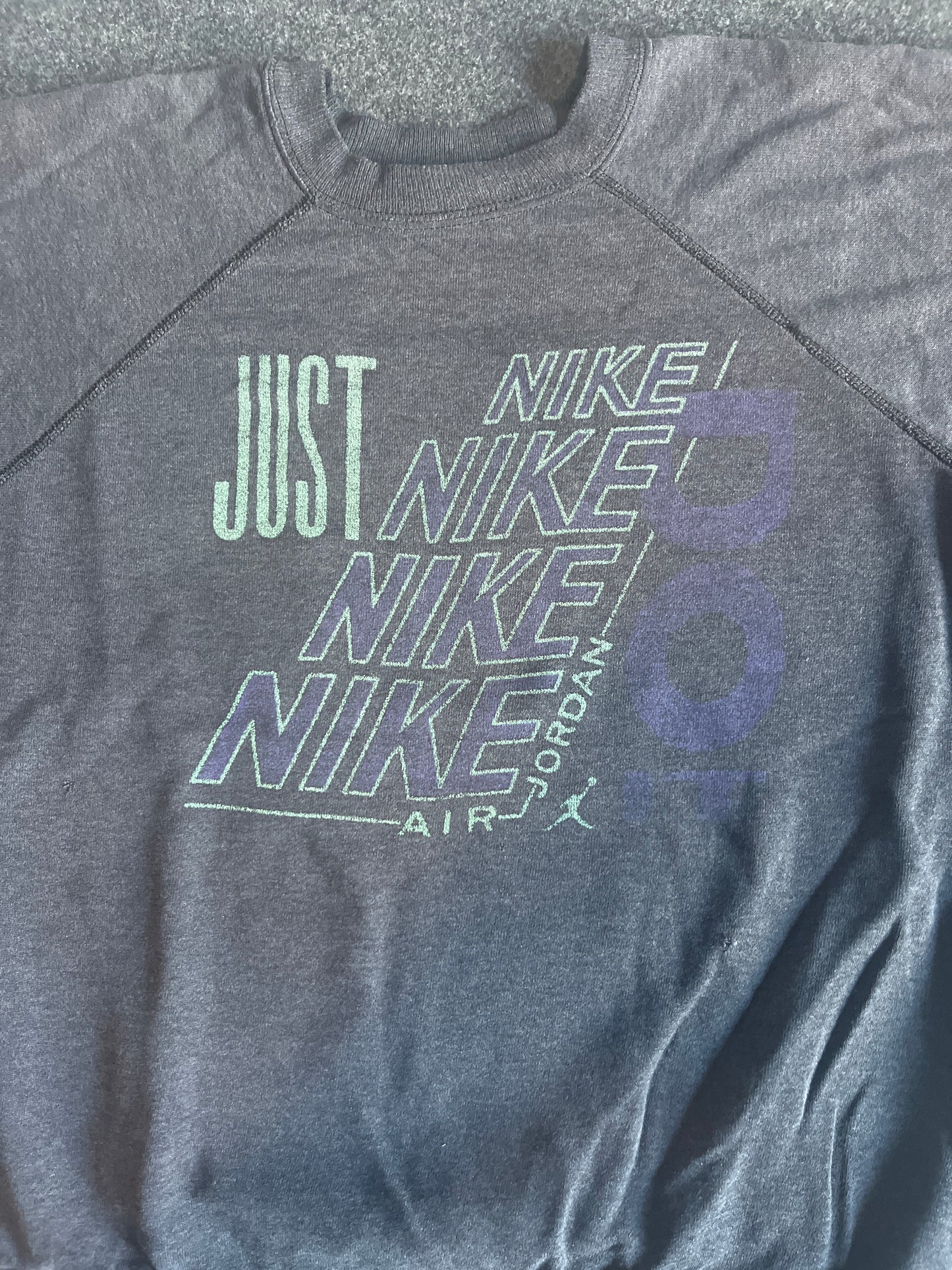 90's Hanes Nike Just Do It Crewneck Sweatshirt - Large - 22.5" x 23.5"