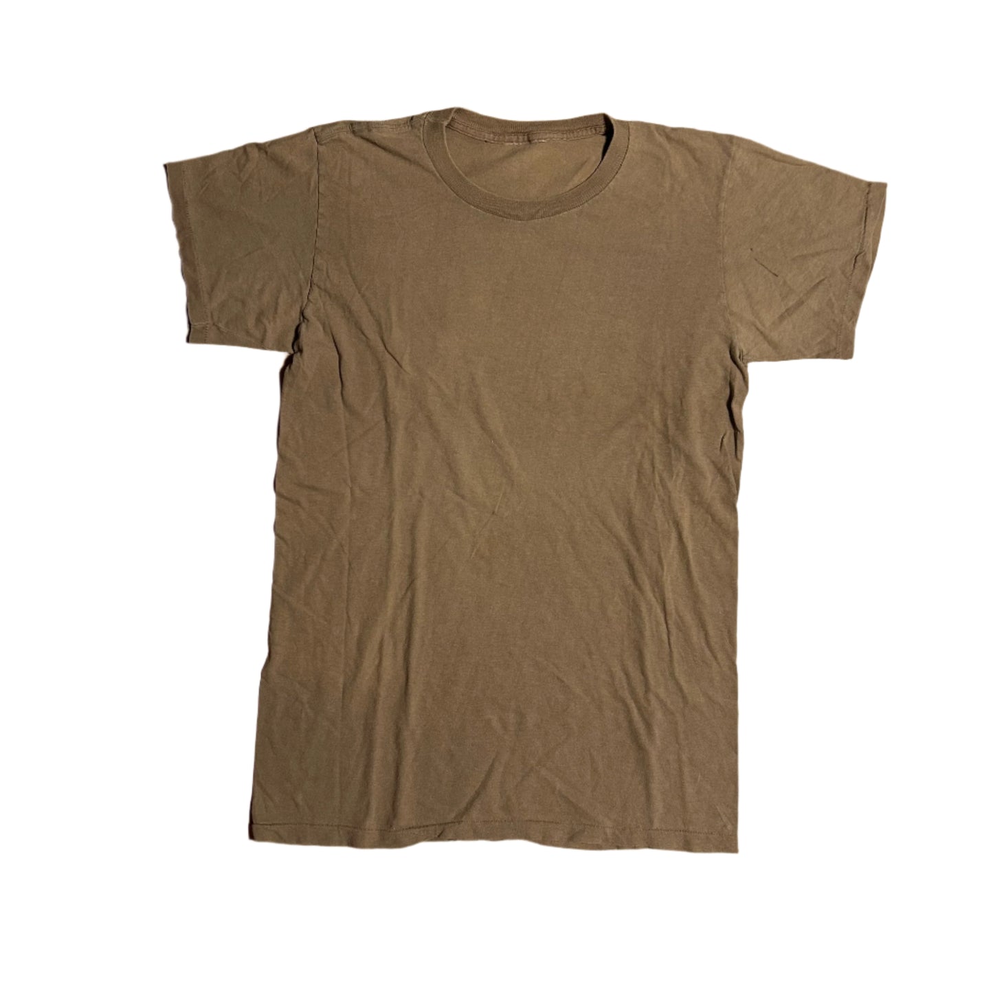 90’s Tan Brown Blank Thin Tshirt - Small - 18” x 27”