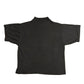 80/90’s(?) La Playa Mock Neck Black Boxy Cropped Blank Tshirt - Small - 18” x 21”