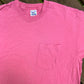 90’s BVD Blank Pink Pocket Tshirt - Large - 22” x 31”