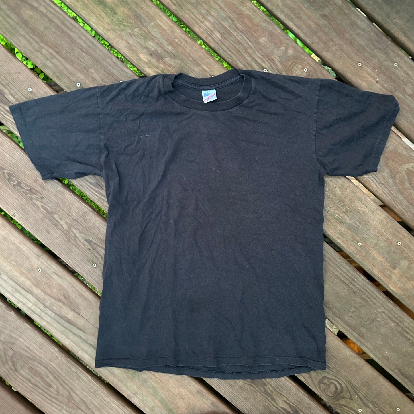 90’s Duke Blank Black Tshirt - Medium - 21” x 28”