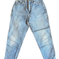 90/00's Chic Blue Denim Mom Jeans Light Wash Pants - 24" x 24"