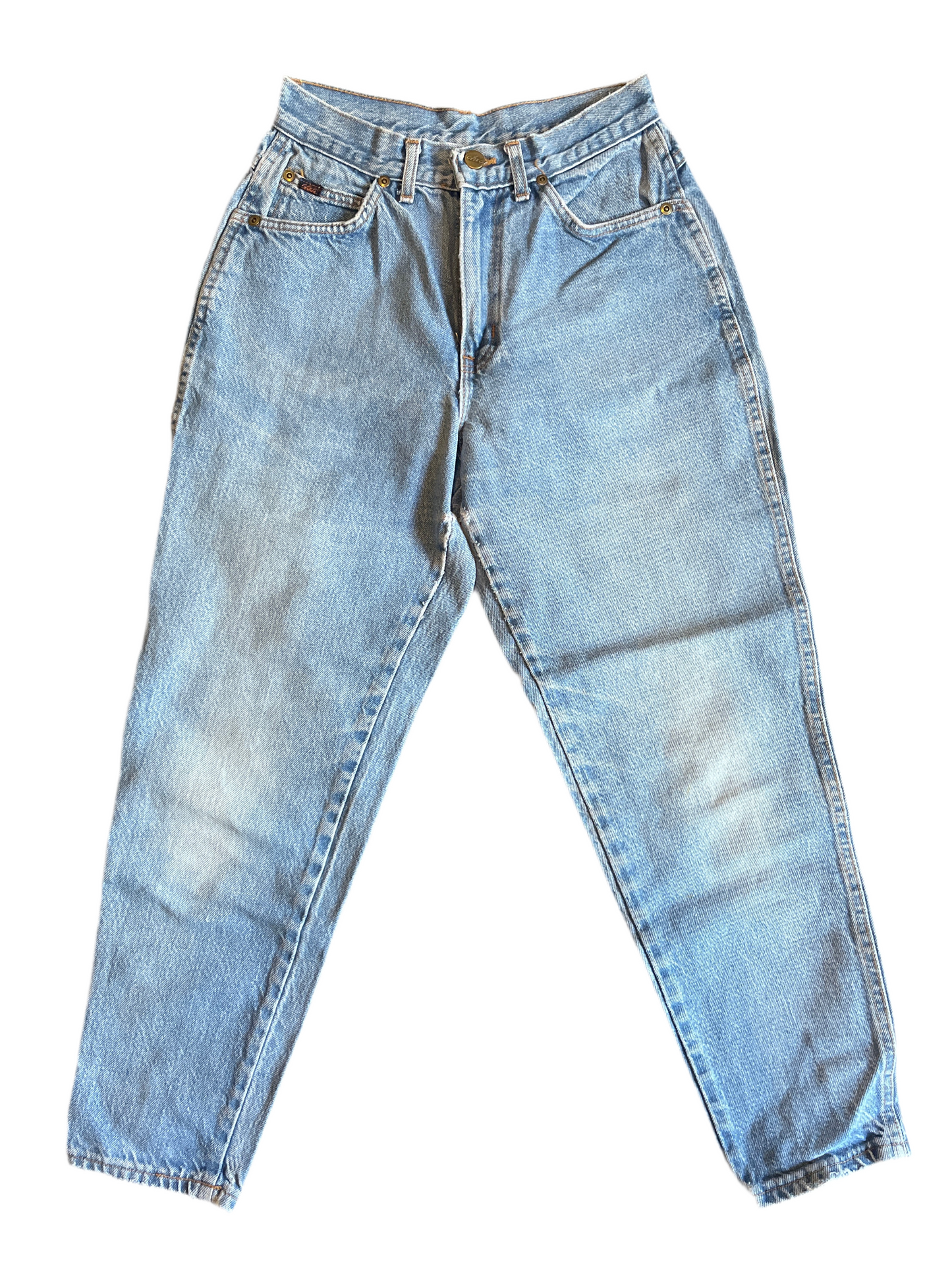 90/00's Chic Blue Denim Mom Jeans Light Wash Pants - 24" x 24"