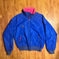 80/90's Columbia Reversible Pink Blue Neon Puffer Jacket Ski Coat - Large - 23” x 25”