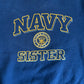 Soffee Navy Sister Crewneck Sweatshirt - Medium - 21.5" x 25"