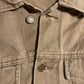 Denim Gull Cove Brown Denim Button Up Jean Jacket - Large - 22” x 26”