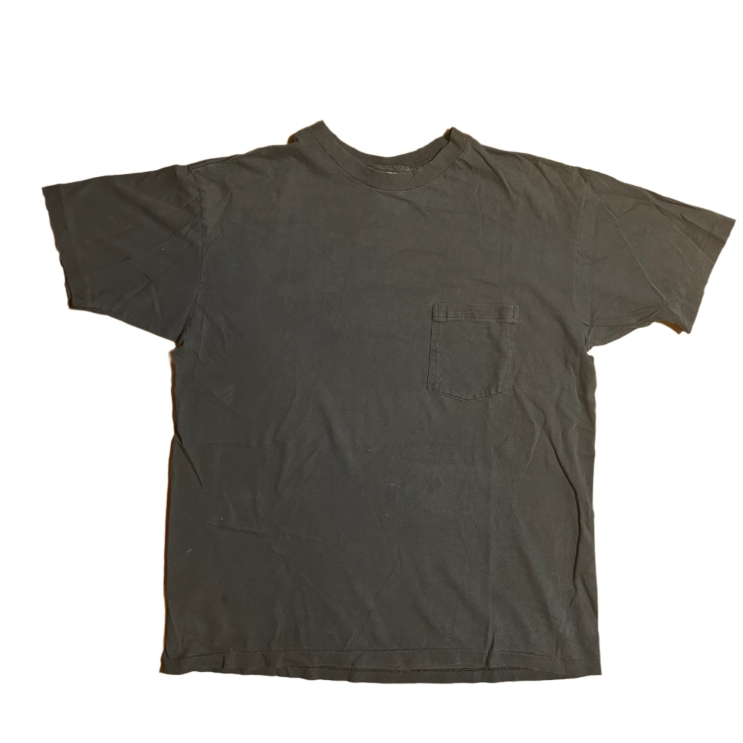 90’s Gap Single Stitch Distressed Faded Navy Blank Pocket Tshirt - Medium - 21.5” x 27”