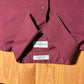 Van Heusen Poly Cotton Satin Stripe Red Button Up Down Wrinkle Free Dress Shirt - XLarge - 24” x 30”