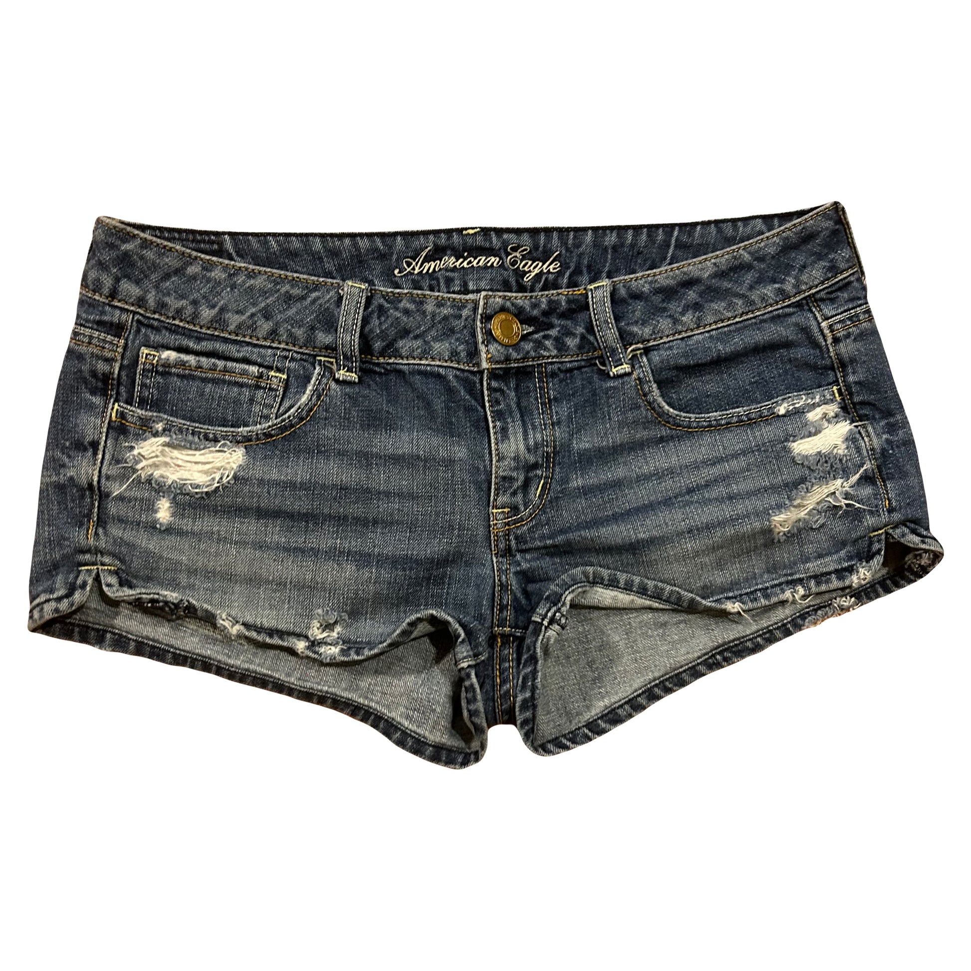 American Eagle Denim Jean Shorts Jorts Women's 12 35” x