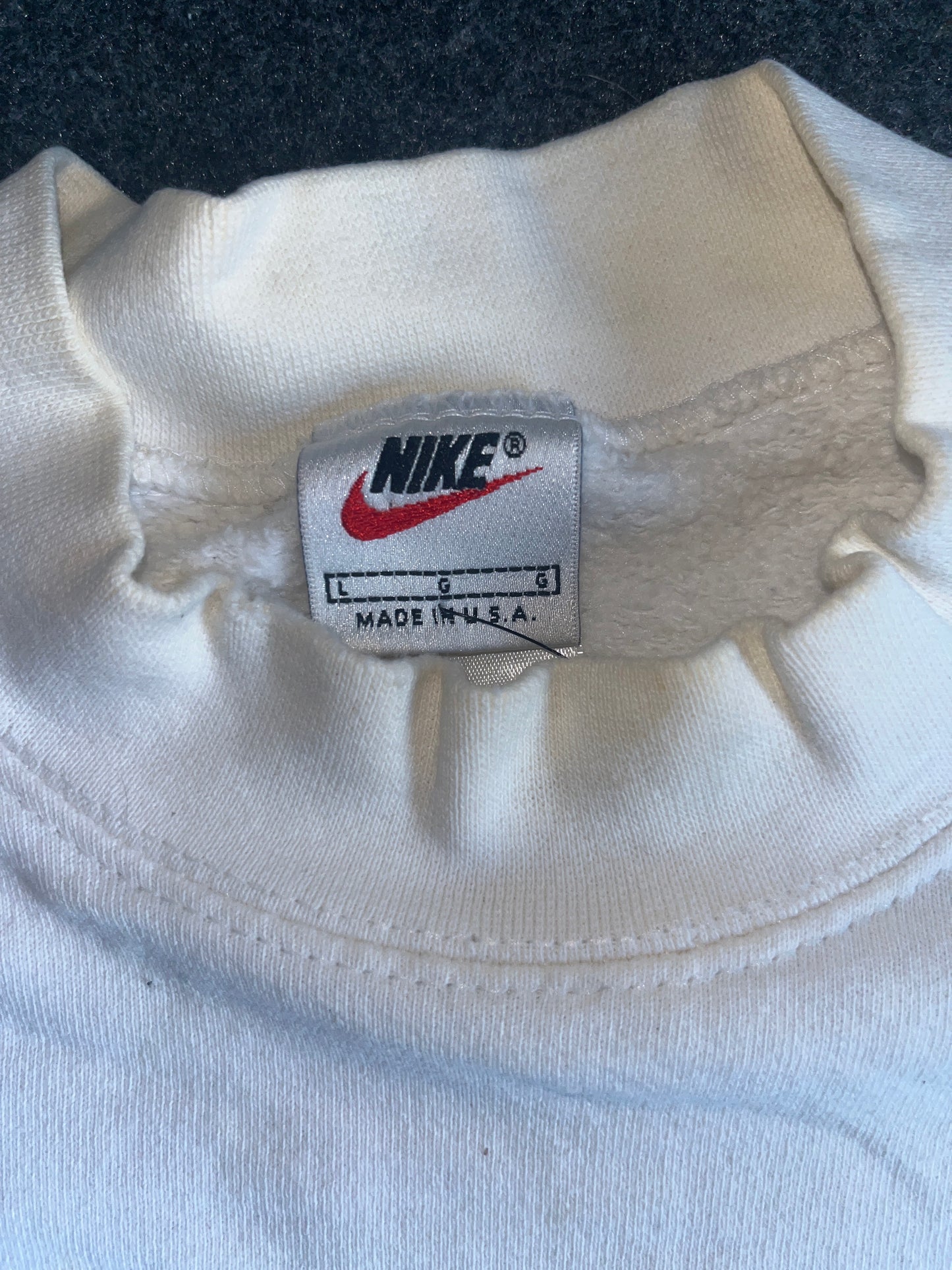 90's Nike Mini Swoosh Crewneck Sweatshirt - XLarge - 24" x 27.5"