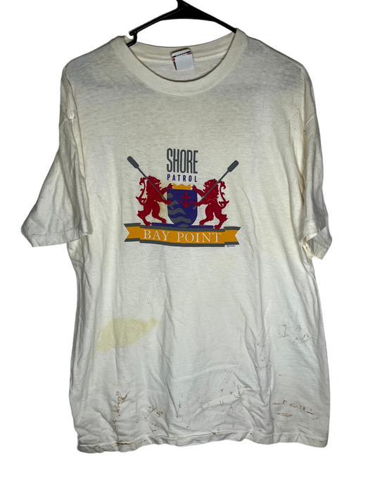 Camiseta Signal Shore Patrol de los 80 - Mediana - 20" x 27.5"