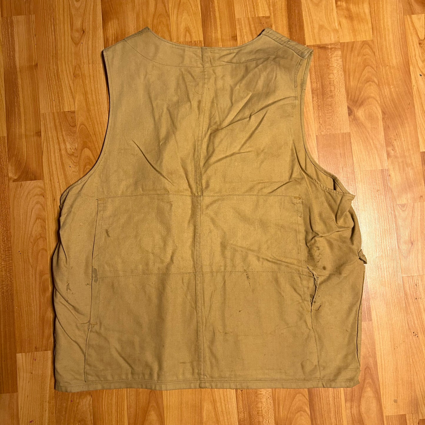 60/70's Sears Roebucks Hunting Vest - Large - 22” x 26”