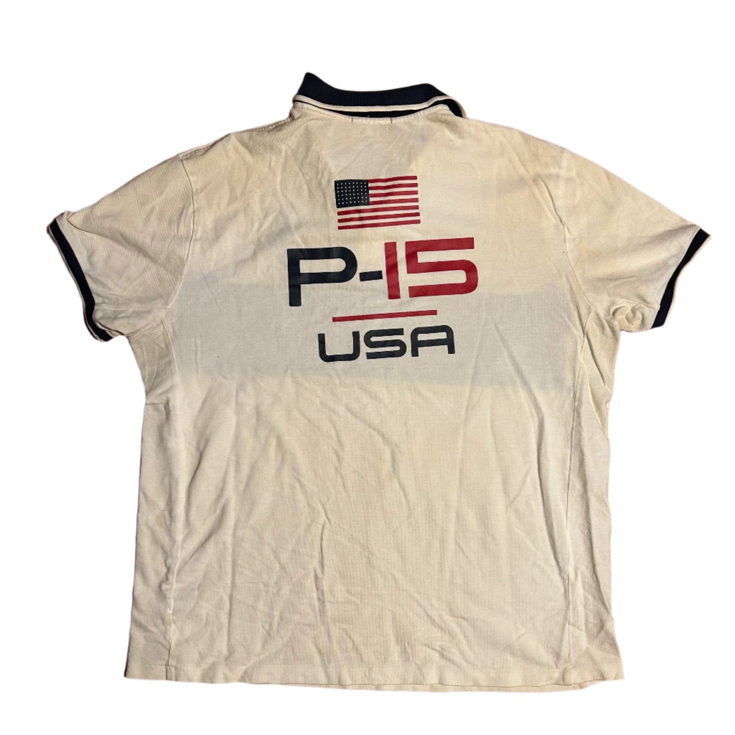 Polo Ralph Lauren Open 65 Offshore Racing P-15 USA Polo Shirt - Large - 23.5” x 28”
