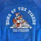 90's FOTL Home of the Tigers the Pyramid Crewneck Sweatshirt - Large - 22" x 27"