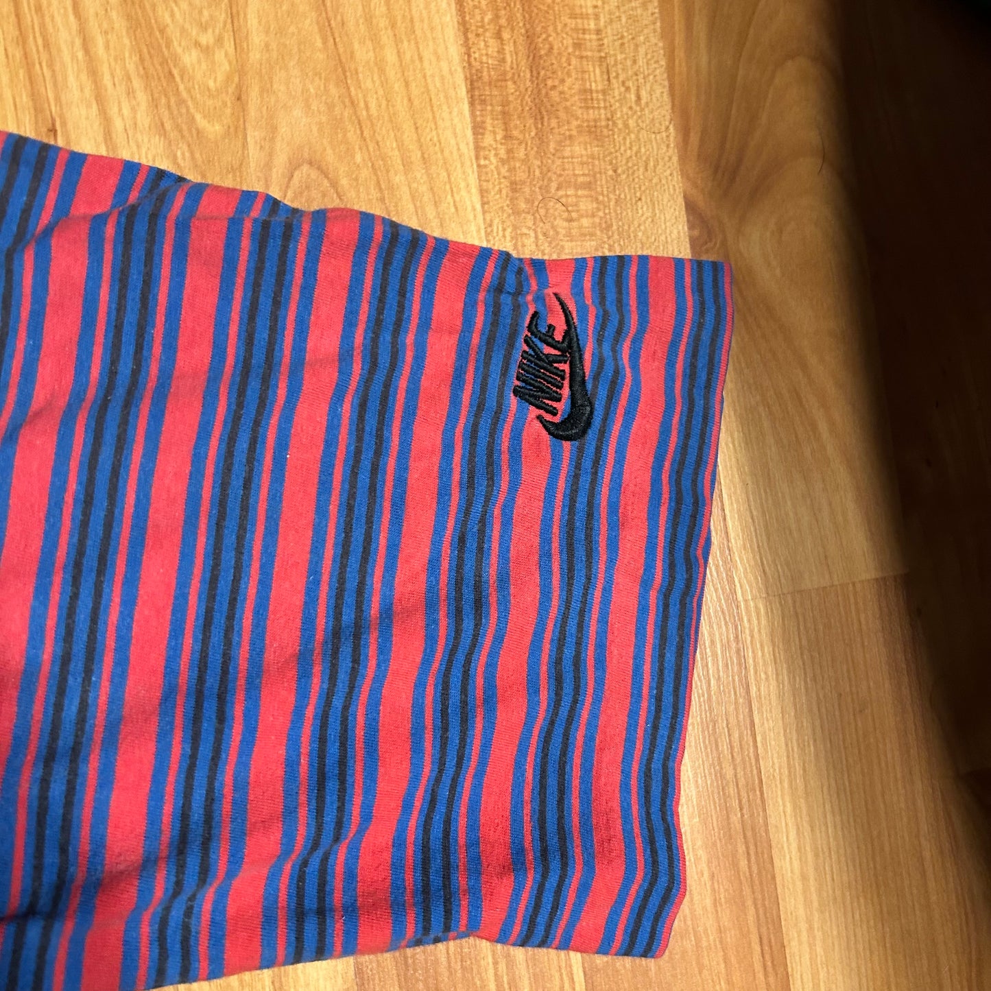 90’s Nike Grey Tag Red Blue Collared Polo Shirt - XLarge - 24” x 29.5”