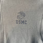 USMC Military Zip Up Hooded Sweatshirt - Medium - 20" x 23.5"