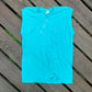 80/90’s Turquoise Muscle Pocket Blank Tank Top Shirt - XSmall - 16.5” x 25”