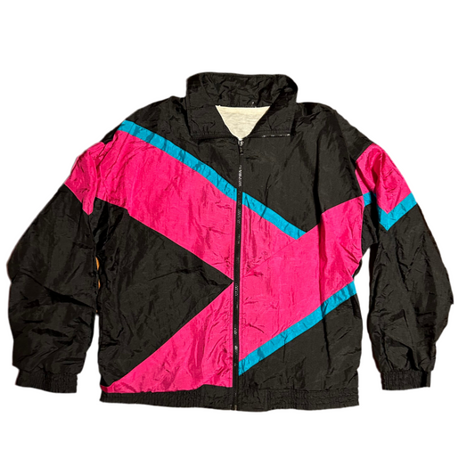 Windbreaker Zip Up Jacket Coat - Large - 23” x 26”