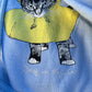 00’s Gildan Stuff on My Cat Zip Up Hooded Sweatshirt - Small - 19" x 23"