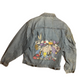 90's Looney Tunes Denim Button Up Jean Jacket - Large - 22” x 23”