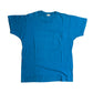 90’s FOTL Single Stitch Teal Blank Pocket Tshirt - Small - 19.5” x 27”