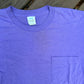 80/90’s Blank Purple Pocket Tshirt - Small - 19” x 25”