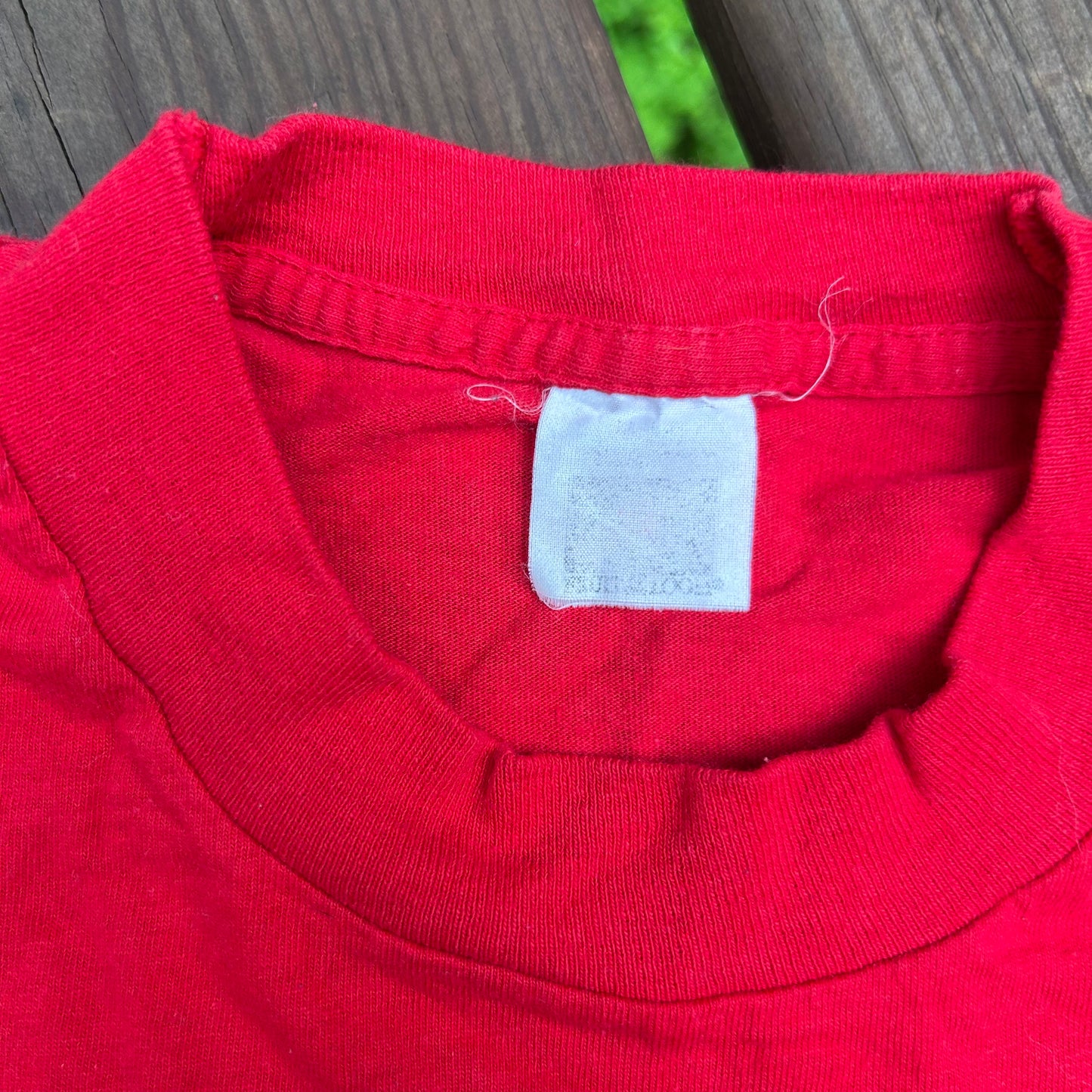 90’s FOTL Blank Red Pocket Tshirt - Medium - 20” x 30”