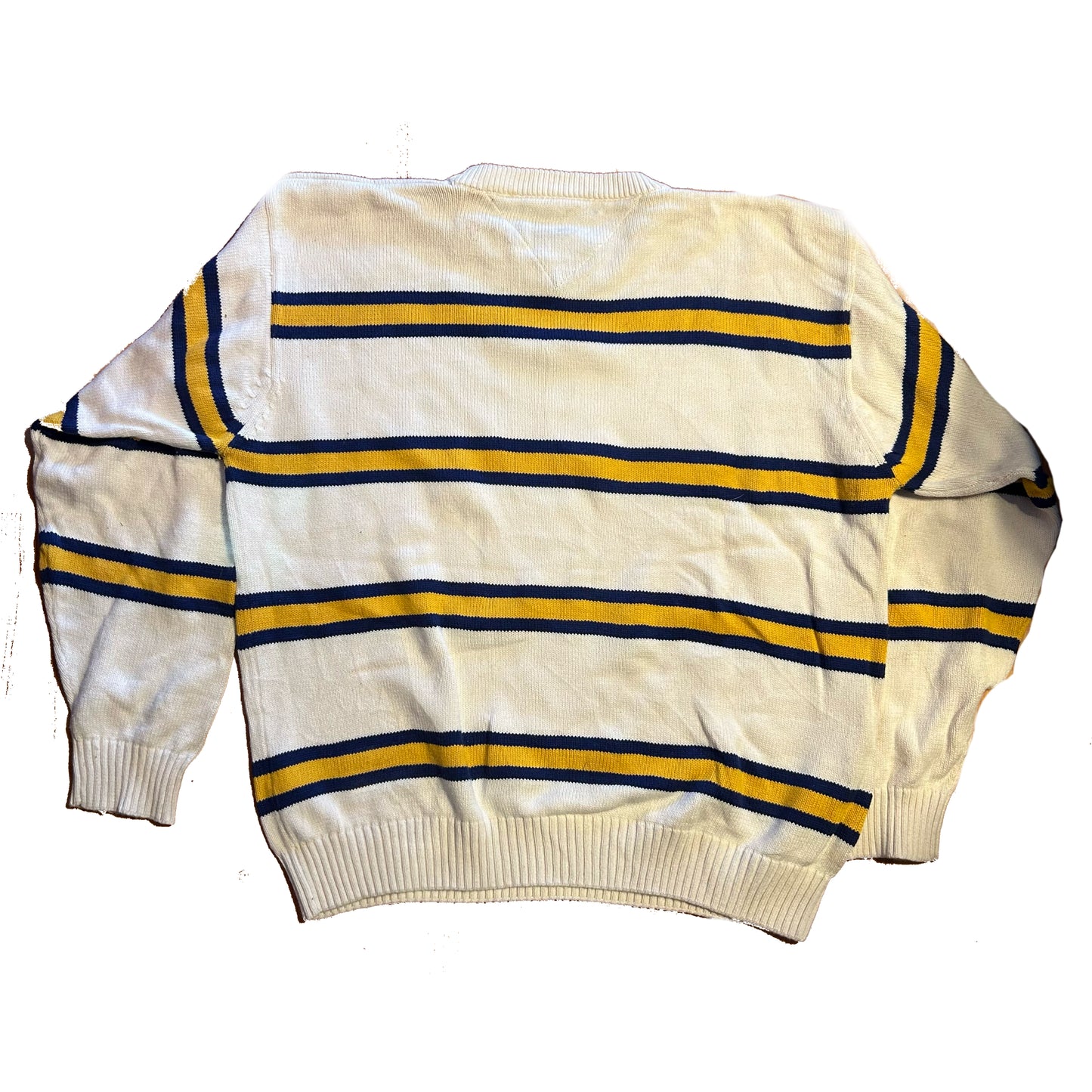 Tommy Hilfiger Cotton Striped Sweater - XLarge - 26” x 26”