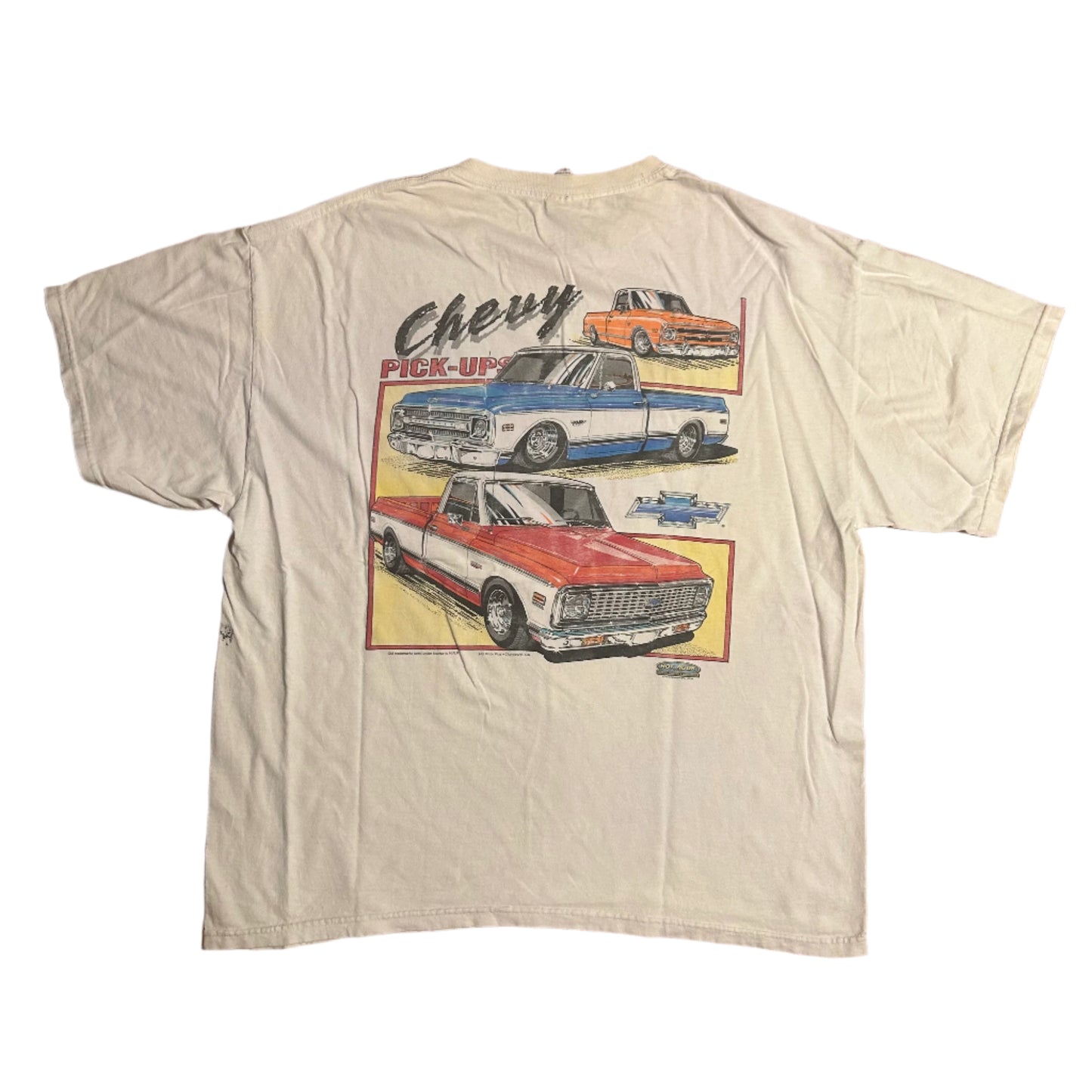 Chevy Pick-ups Vintage Car Hot Rods Plus Tshirt - Large - 23” x 27”