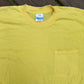 80’s Fieldmaster Yellow Blank Pocket Tshirt - Medium - 21” x 28”