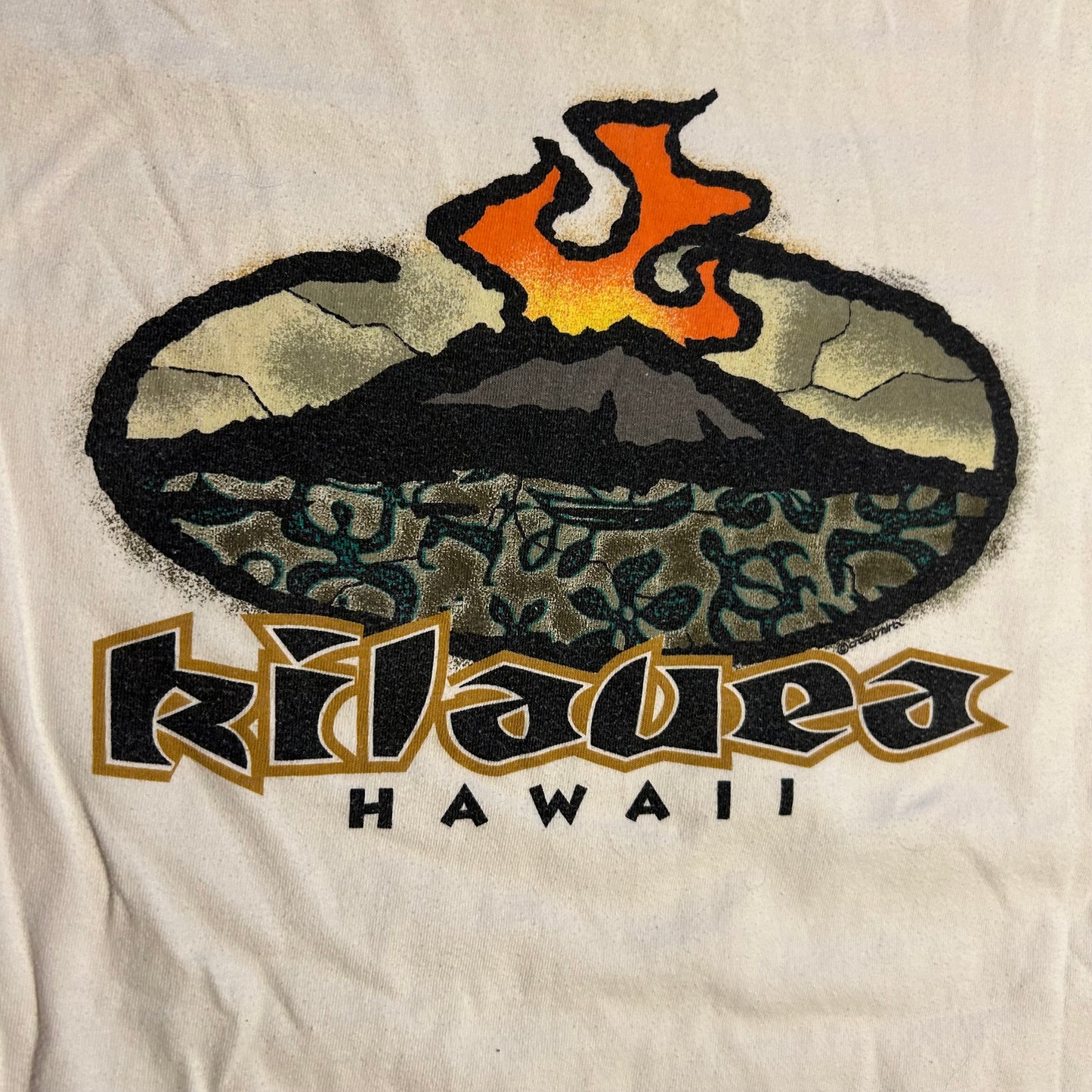 00’s Crazy Shirt Kilauea Hawaii Longsleeve Shirt - XLarge - 24.5” x 28.5”