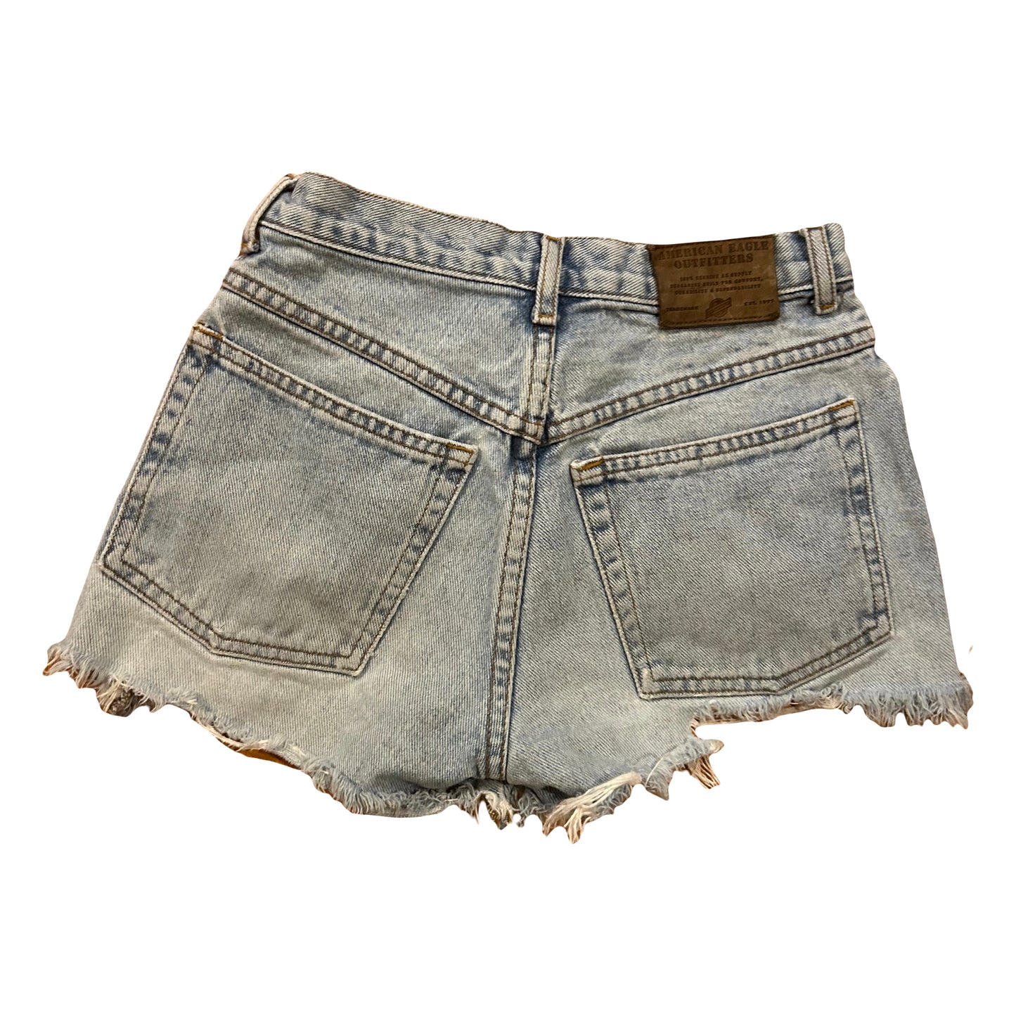 American Eagle Dungarees Denim Jean Shorts Jorts - Women’s 6 - 26” x 2.5”