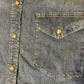 Wrangler Pearl Snap Denim Jean Button Up Down Formal Collared Shirt - XLarge - 28” x 32”