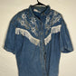 90's Kaktus Short Sleeve Button Up Shirt - XLarge - 25.5” x 27”