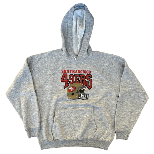 70/80’s San Francisco 49ers Hooded Sweatshirt - Boxy Medium - 21.5" x 22"