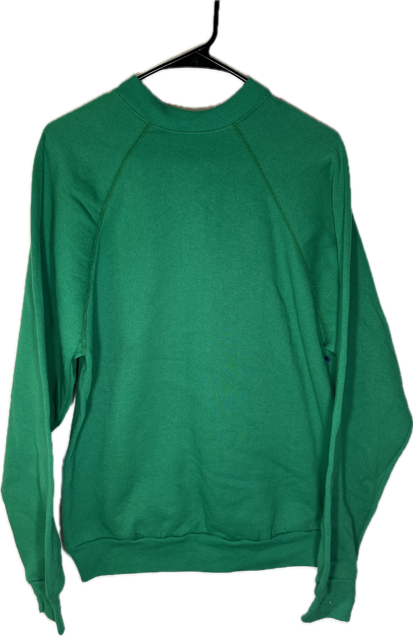 90’s Tultex Blank Green Crewneck Sweatshirt - Medium - 21” x 26.5”