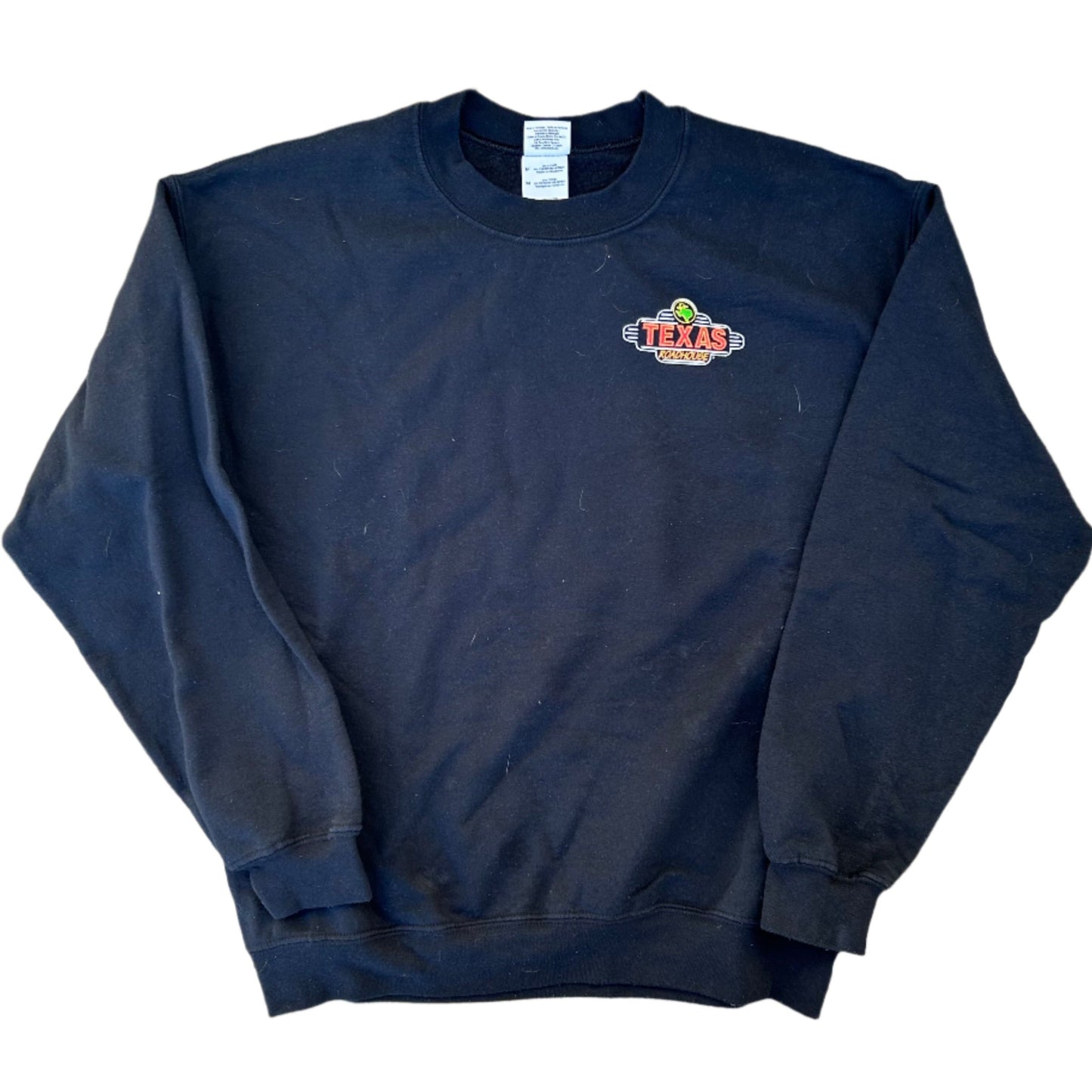 00’s No Where Else But Texas Roadhouse Crewneck Sweatshirt - Cropped Medium - 21" x 23.5"