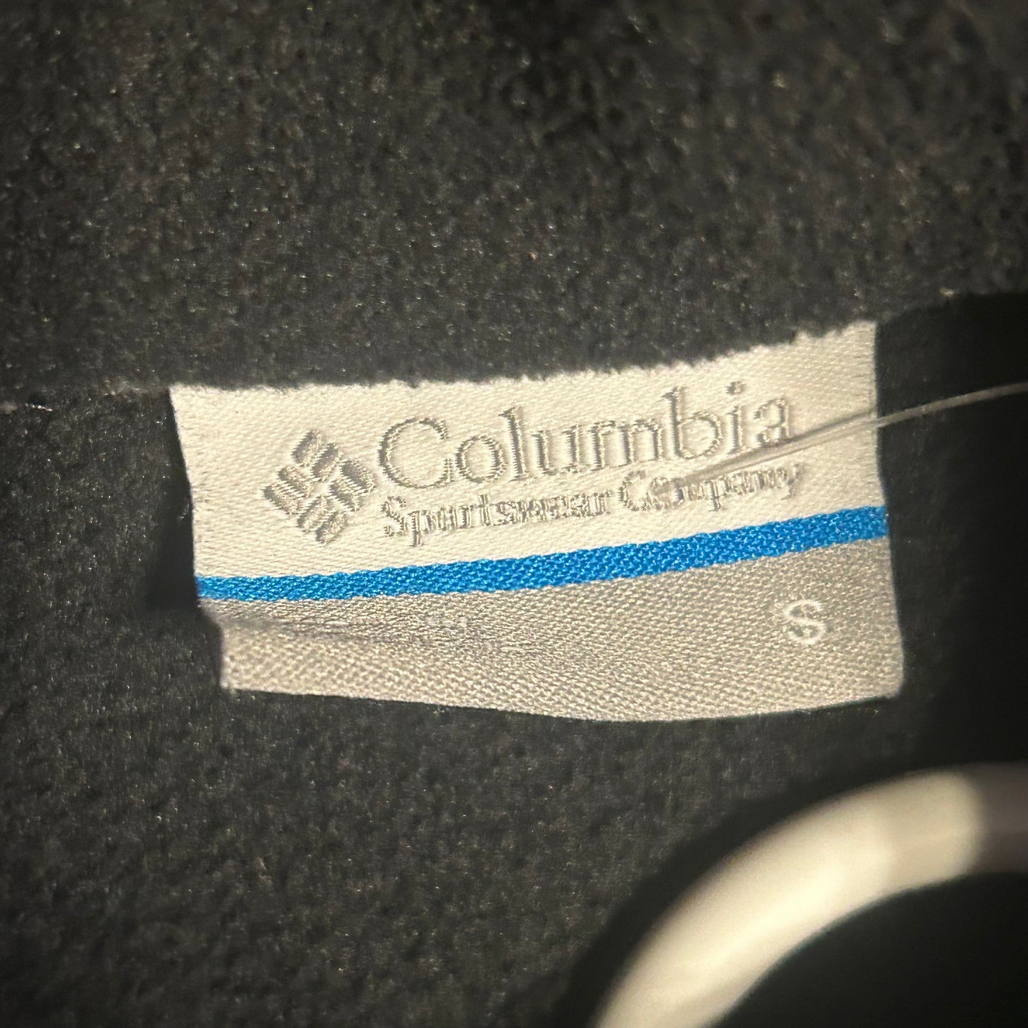 Columbia Black Fleece Zip Up Jacket - Small - 18” x 23.5”