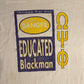 90’s Omega Psi Phi Danger: Educated Black Man Fraternity Tshirt - Large - 23” x 27”