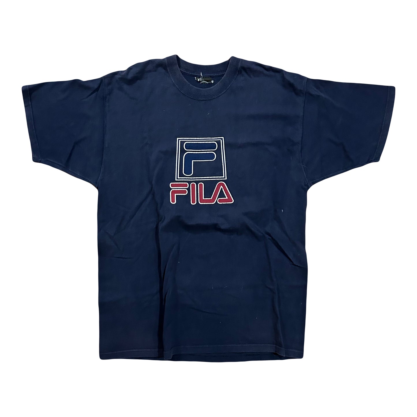 Fila Navy Logo Tshirt - Medium - 21” x 29”