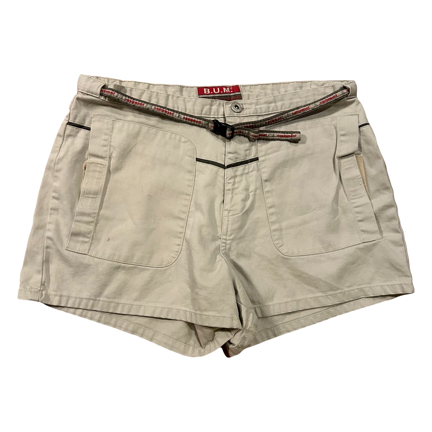 BUM B.U.M. Khaki Cotton Cargo Shorts - Women’s 11 - 31” x 3”